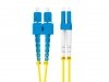 Lanberg Patchcord światłowodowy Sm Sc/Upc-Lc/Upc Duplex 3.0Mm 2M żółty